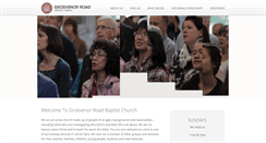 Desktop Screenshot of grosvenorbaptist.org
